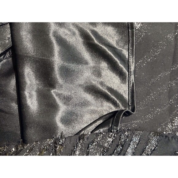 Mlle Gabrielle Dress 12 Black Sequins Sleeveless Cruise Party Flapper Vibes - Picture 11 of 16